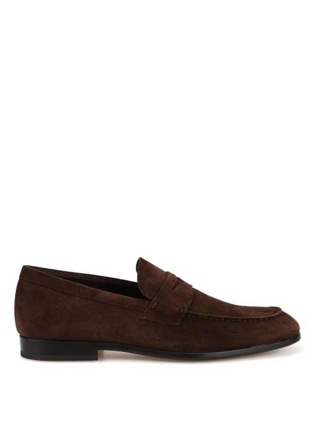 Men's Suede Penny Loafers Brown - TOD'S - BALAAN 2