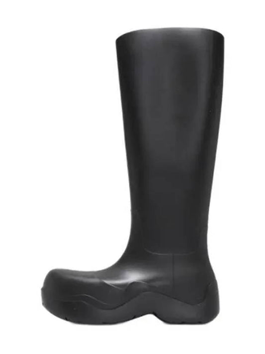 Rubber High Puddle Rain Boots Black - BOTTEGA VENETA - BALAAN 2