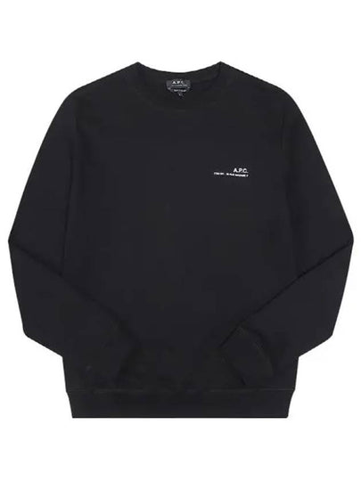 Men's Item Logo Sweatshirt Black - A.P.C. - BALAAN 2