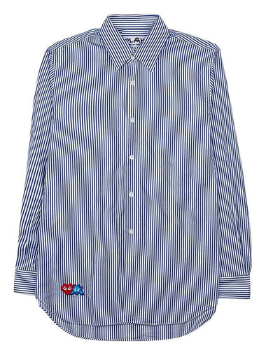 Striped long sleeve shirt P1B026 BLUE WHITE STRIPES - COMME DES GARCONS - BALAAN 1