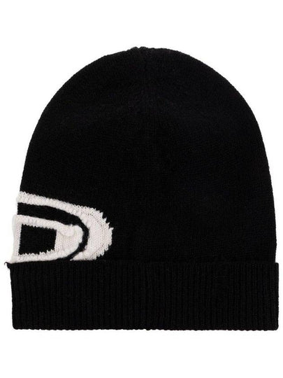 K-Peel Logo Intarsia Beanie Black - DIESEL - BALAAN 2