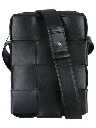 Intrecciato Mini Leather Crossbody Bag Black - BOTTEGA VENETA - BALAAN 2