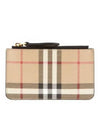 Vintage Check Leather Card Wallet Beige - BURBERRY - BALAAN 2