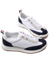 Fine Kid Suede Tech Runner Sneaker Navy - THOM BROWNE - BALAAN 6