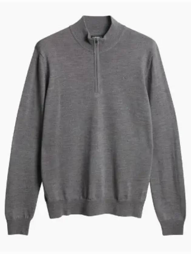 KIYAN QUARTER ZIP SWEATER FMKW11608 U218 Men s zipper - J.LINDEBERG - BALAAN 1