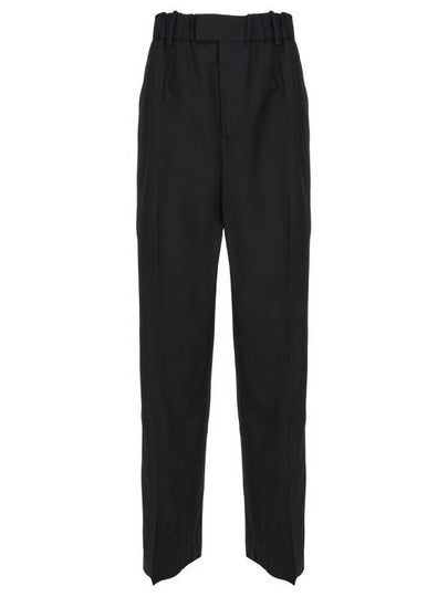 Light Wool Wide Leg Pants Black - BOTTEGA VENETA - BALAAN 2