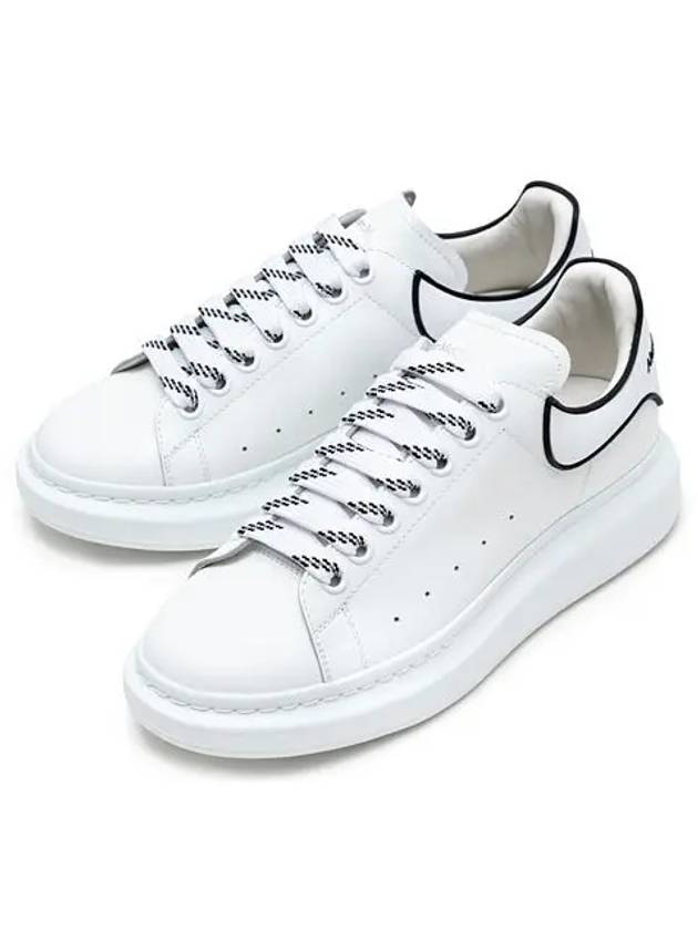 Larry Oversole Black Line Tab Low Top Sneakers White - ALEXANDER MCQUEEN - BALAAN 2