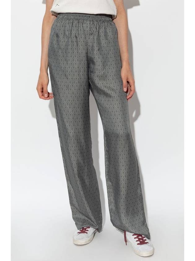 Golden Goose Patterned Loose-fitting Trousers, Women's, Grey - GOLDEN GOOSE - BALAAN 3