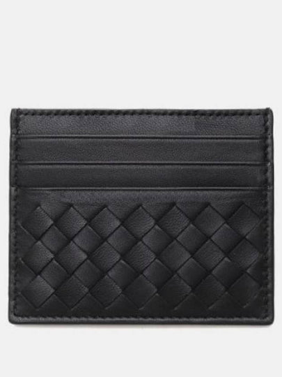 Intrecciato Weaving Card Wallet Black - BOTTEGA VENETA - BALAAN 2