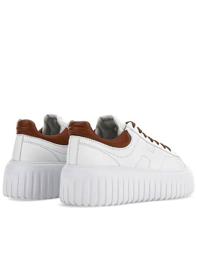 Platform Leather Low Top Sneakers White - HOGAN - BALAAN 4