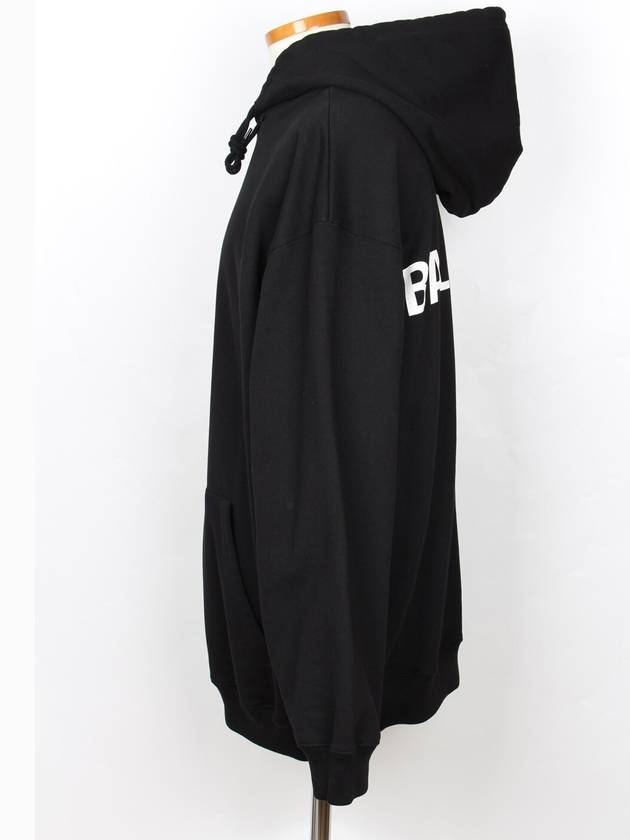 Back Logo Hoodie Black XL - BALENCIAGA - BALAAN 5