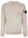 OLD Treatment Wappen Patch Crew Neck Sweatshirt Dove Grey - STONE ISLAND - BALAAN 3