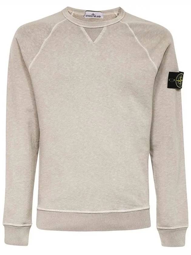 OLD Treatment Wappen Patch Crew Neck Sweatshirt Dove Grey - STONE ISLAND - BALAAN 2