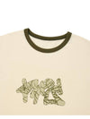 Cracked Logo Ringer Tee Cream - PHOS333 - BALAAN 4