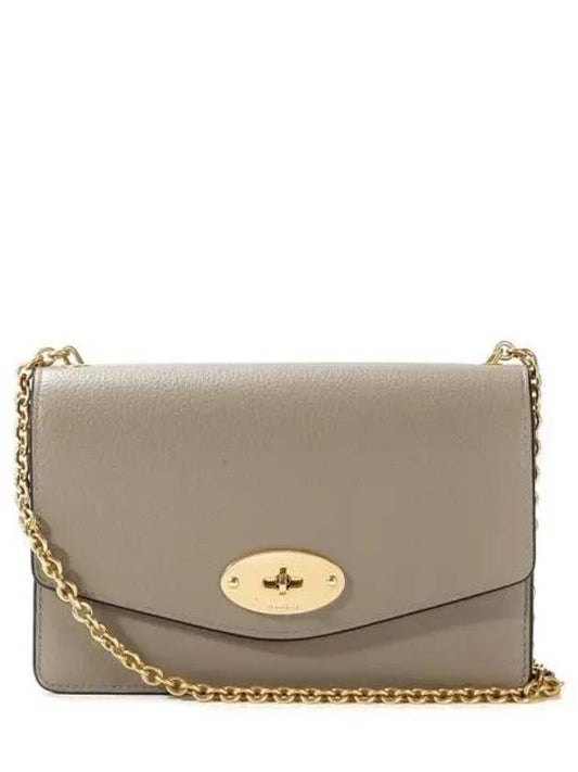 Darley Small Classic Chain Shoulder Bag Grey - MULBERRY - BALAAN 2