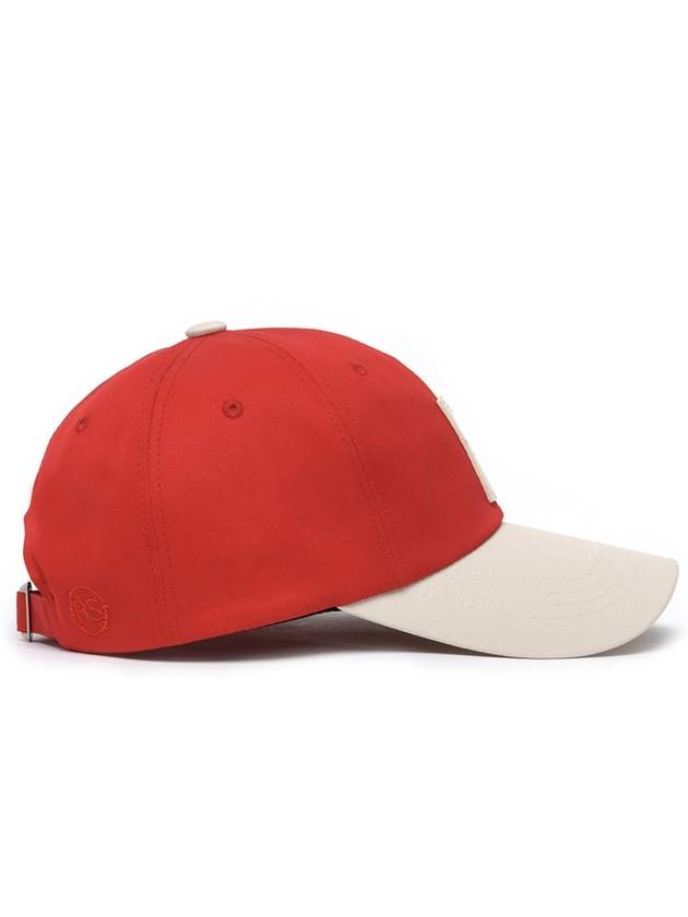 R PATCH BALL CAP IVORY RED - ROLLING STUDIOS - BALAAN 3