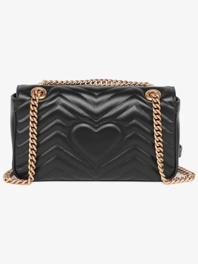 GG Marmont Matelasse Small Shoulder Bag Black - GUCCI - BALAAN 5