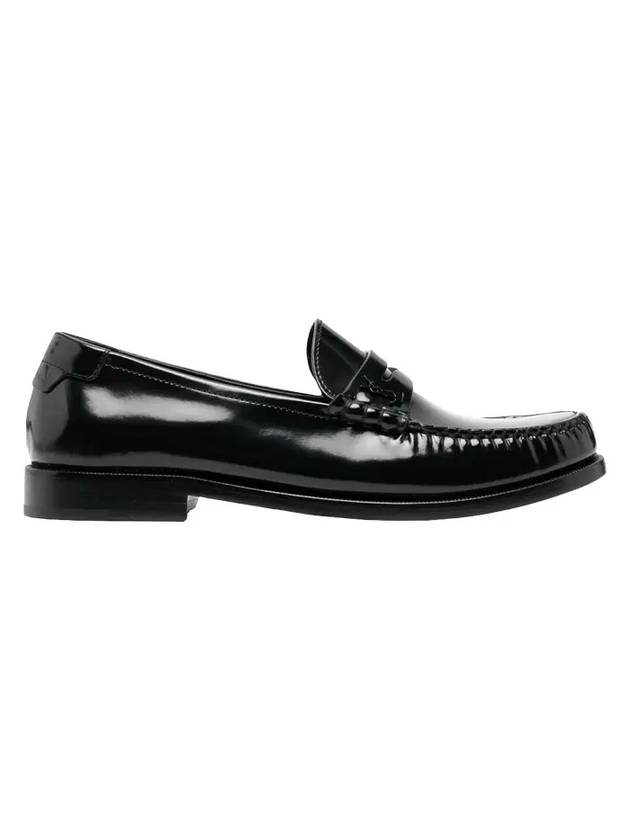 Women's Monogram Le Penny Loafer Black - SAINT LAURENT - BALAAN 1