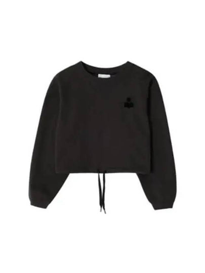 Margo Logo Crop Sweatshirt Faded Black - ISABEL MARANT - BALAAN 2