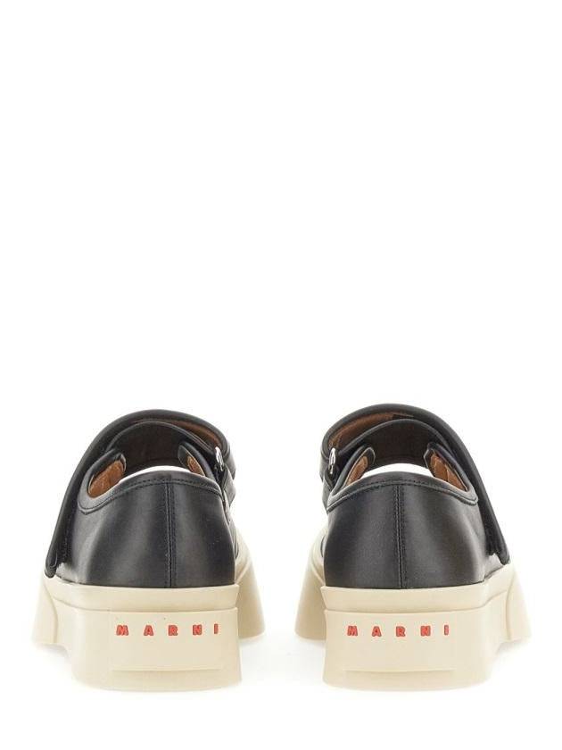 Nappa Leather Mary Jane Low Top Sneakers Black - MARNI - BALAAN 17