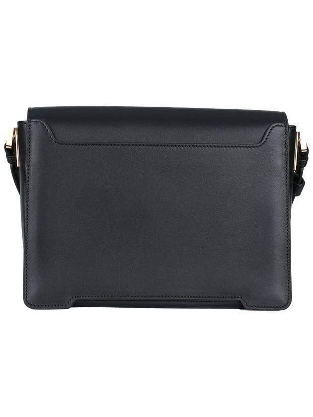 Trunkaroo Medium Leather Shoulder Bag Black - MARNI - BALAAN 6