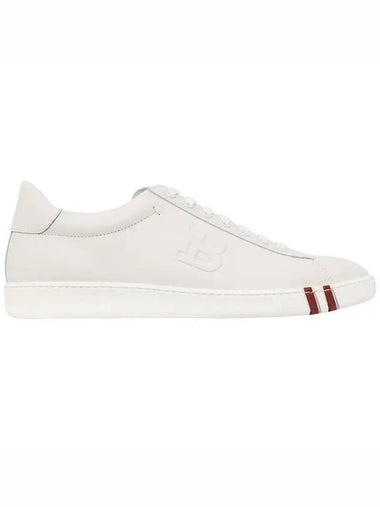 logo leather low-top sneakers white - BALLY - BALAAN 1