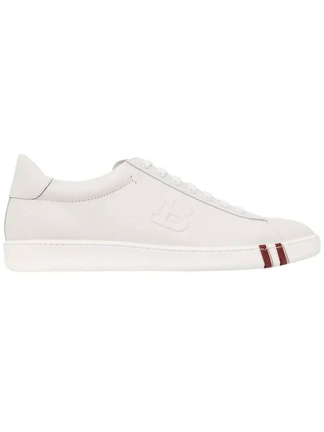 logo leather low-top sneakers white - BALLY - BALAAN 1