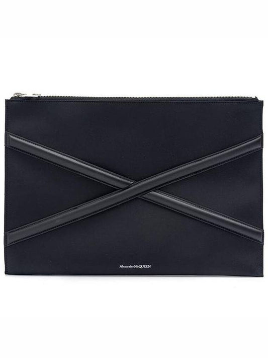 Harness Nylon Clutch Bag Black - ALEXANDER MCQUEEN - BALAAN 2