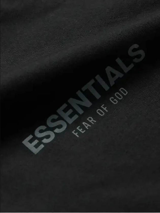 Fear of God Essentials FOG Logo Print Black Cotton Long Sleeve TShirt - FEAR OF GOD ESSENTIALS - BALAAN 2