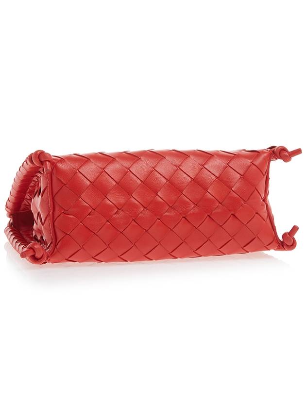 Small Fold Shoulder Bag Red - BOTTEGA VENETA - BALAAN.