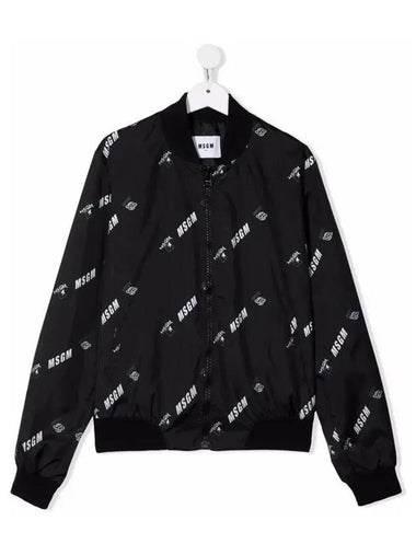 Kids All Over Logo Bomber Jacket MS028868 110 - MSGM - BALAAN 1