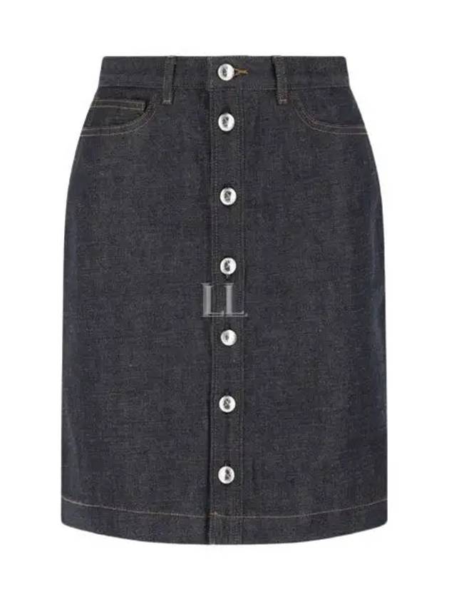 Women's Therese A-Line Skirt Indigo - A.P.C. - BALAAN 2