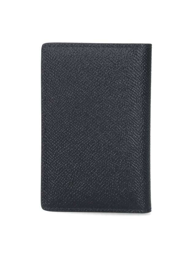 Dauphin Print Calfskin Billfold Card Holder Black - DOLCE&GABBANA - BALAAN 4