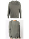 CP Company 12CMKN146A 004037A 322 Lens Wappen Pocket Round Knit Khaki Gray Men’s Knit TJ - CP COMPANY - BALAAN 5