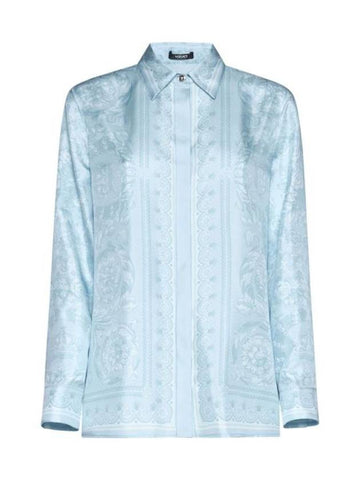 Shirt 10013601A101415U940 PALE BLUE - VERSACE - BALAAN 1