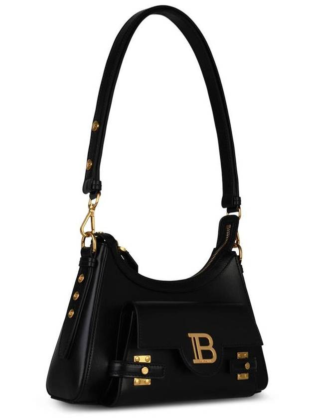 Balmain 'Hobo B-Buzz' Black Leather Bag - BALMAIN - BALAAN 2