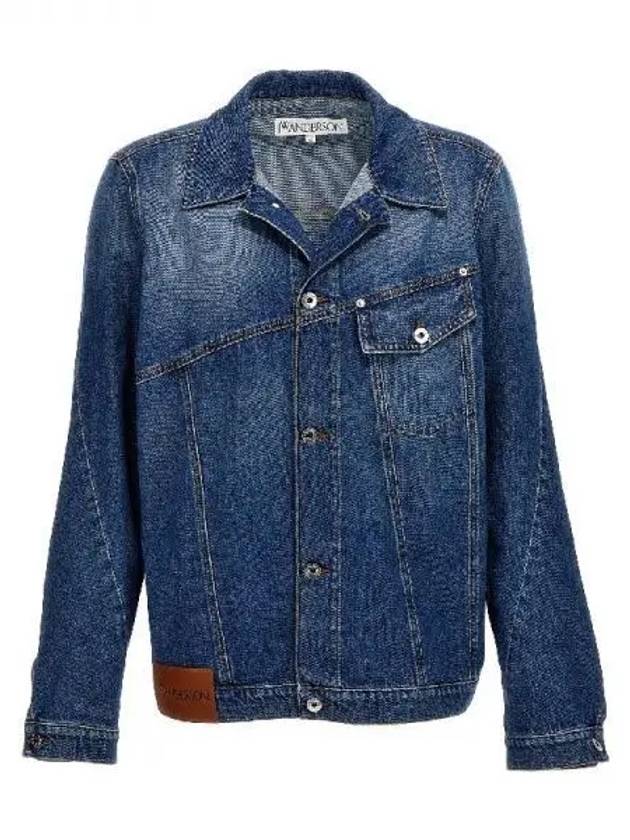 Logo patch twist denim jacket 271751 - JW ANDERSON - BALAAN 1