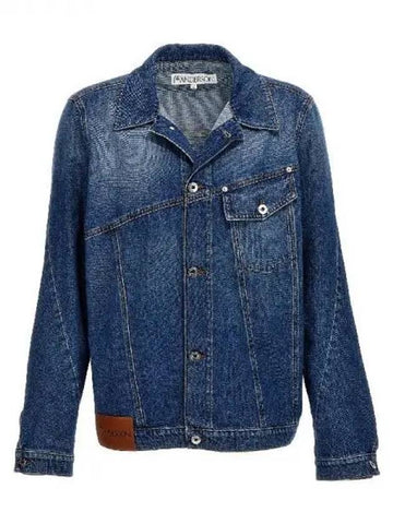 Logo patch twist denim jacket 271751 - JW ANDERSON - BALAAN 1