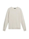 Lyle Merino Crew Neck Knit Top Cloud White - J.LINDEBERG - BALAAN 2