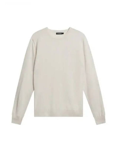 Lyle Merino Crew Neck Knit Top Cloud White - J.LINDEBERG - BALAAN 2