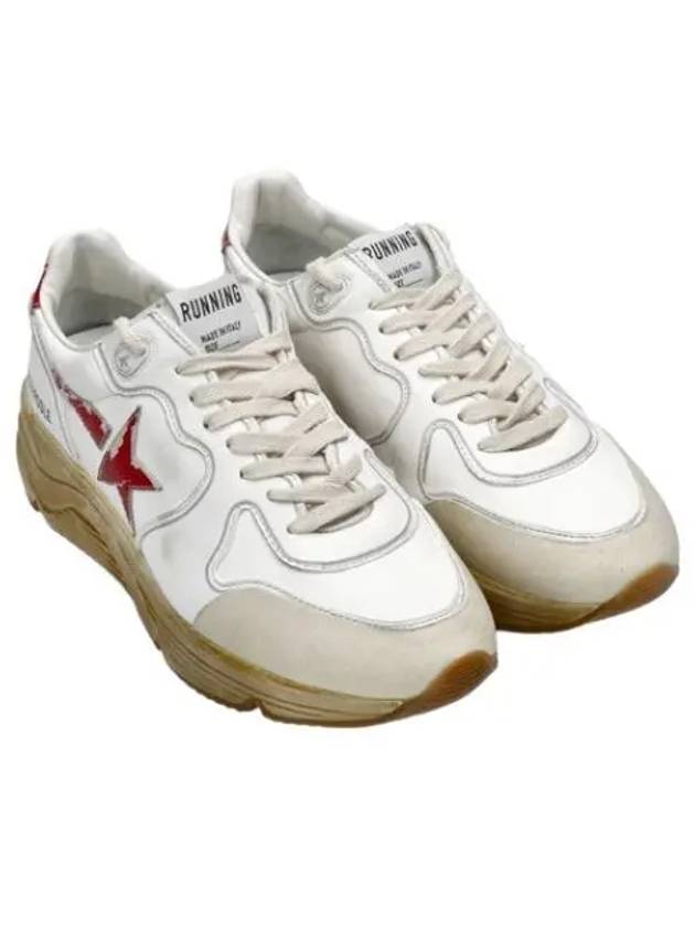 Men's Running Sole Red Star Low Top Sneakers White - GOLDEN GOOSE - BALAAN 2