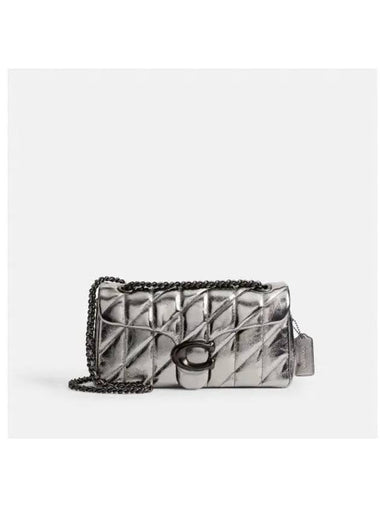 Tabby 26 Quiting Shoulder Bag Silver - COACH - BALAAN 1