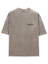 Soft touch logo core jersey crew neck short sleeve t shirt heather gray men s 125HO244369F 367 TJ - FEAR OF GOD - BALAAN 1