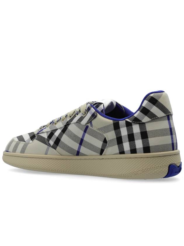 Check Terrace Low Top Sneakers Lichen - BURBERRY - BALAAN 6