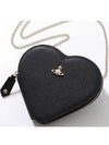 Saffiano New Heart Cross Bag Black - VIVIENNE WESTWOOD - BALAAN 2