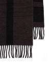 Intarsia Monogram Wool Muffler Black - TOTEME - BALAAN 3