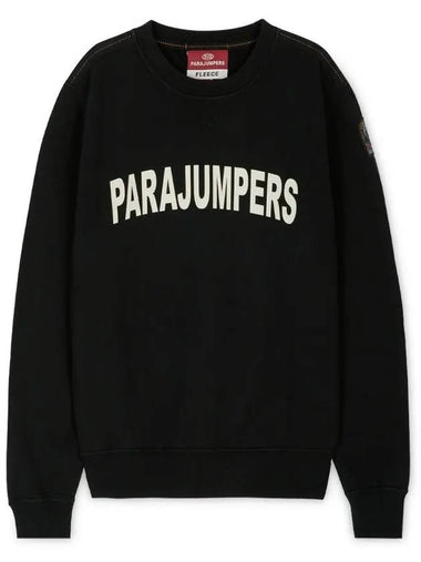 Men s Logo Black Sweatshirt PMFLGF01 541 - PARAJUMPERS - BALAAN 1