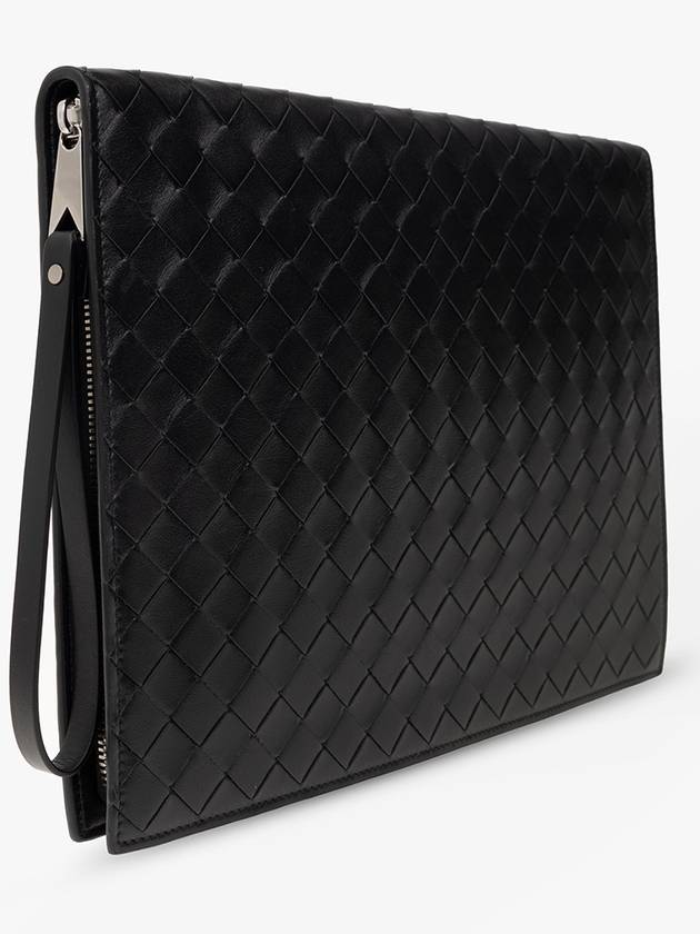 Medium Intrecciato Document Case Black - BOTTEGA VENETA - BALAAN 5