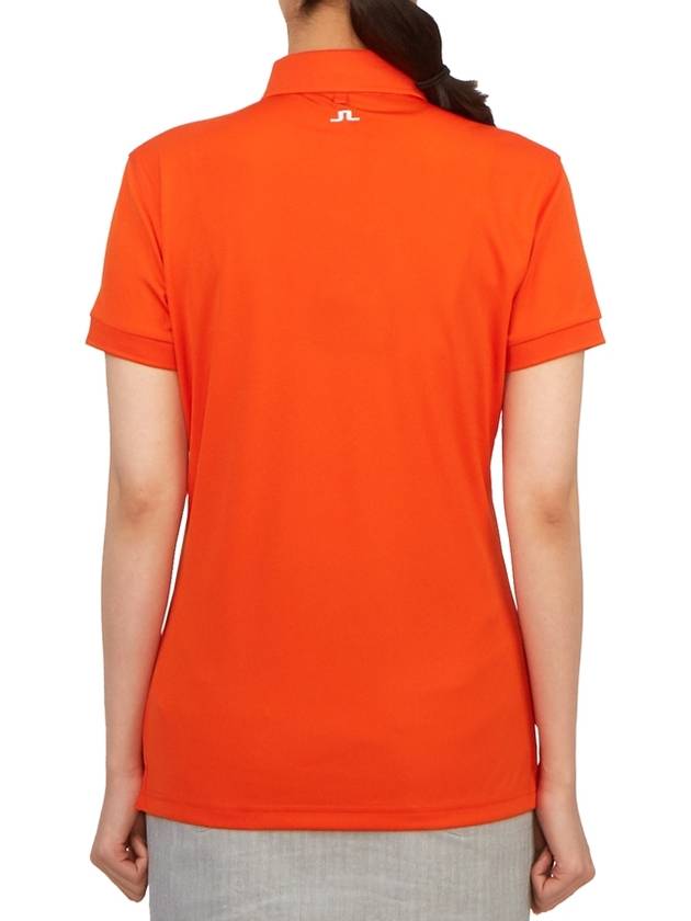 Women's Golf Tour Tech Polo Shirt Orange - J.LINDEBERG - BALAAN 4