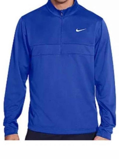 Men's Dry Fit Essentials Half Zip Long Sleeve T-Shirt Royal Blue - NIKE - BALAAN 2